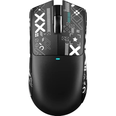 Afbeelding van ATTACK SHARK X11SE Draadloze Gaming Muis, PixArt PAW3311 Sensor, BT/2.4G Draadloos/Bedraad, 22000 DPI, 65 Uur Batterij, Kantoor en Muis voor Win11/Xbox/PS/Mac (Zwart + Tape)