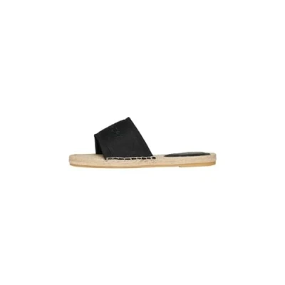 Afbeelding van Superdry Vrouwen Canvas Espadrille Overlay Slippers Zwart Grootte: 38