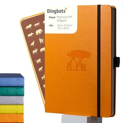 Afbeelding van Dingbats* Earth A5 Notitieboek Lime Yasuni Stippen A6+ / Gestippeld Tangerine Serengeti
