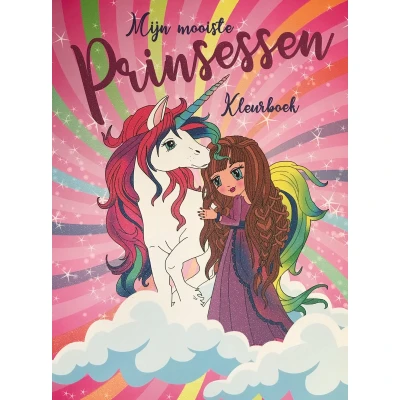 Afbeelding van Mondikaarten Mijn Mooiste Prinsessen Kleurboek, 96pag.
