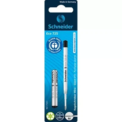 Afbeelding van Schneider balpenvulling Eco zwart 2 stuks op blister S 77251
