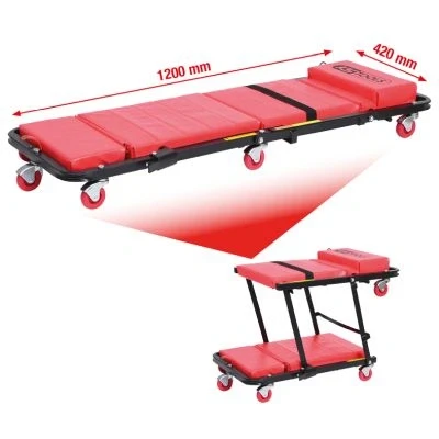 Afbeelding van Ks tools rolbed en klapstoel, 1200x460 mm