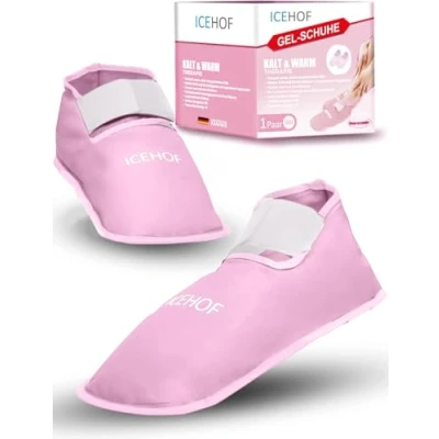 Afbeelding van ICEHOF Koelsokken (1 paar), zachte stof, koelschoenen met gel, koudetherapie voor voeten en tenen bij chemotherapie, reuma, ijssokken, chemo, eenheidsmaat, uniseks