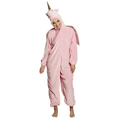 Afbeelding van Boland Kostuum Eenhoorn pluche roze (max. 1.80 m) Volwassenen Fantasy Unicorn