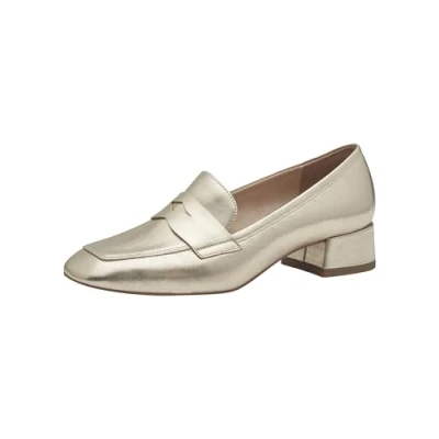 Afbeelding van Tamaris Instappers, Dames, Maat: 39, Gold Veloursleer