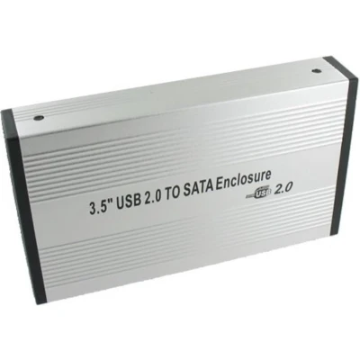 Afbeelding van HDD behuizing voor 3.5&#039;&#039; SATA USB2.0 / zilver