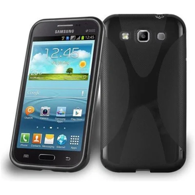 Afbeelding van Cadorabo Hoesje geschikt voor Samsung Galaxy WIN in ZWARTE OXIDE Beschermhoes gemaakt van flexibel TPU silicone Case Cover
