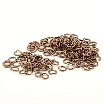 Afbeelding van Vaessen Creative Alu Deco springringen 10mm x135 chocolade,