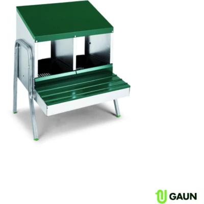 Afbeelding van Gaun Legnest Met Pootjes 2 Compartimenten Broeden 54x56x50 cm Groen Aluminium