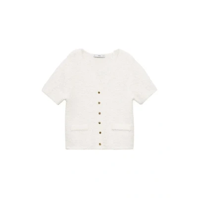 Afbeelding van Mango gebreid vest wit