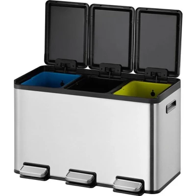 Afbeelding van Essential splitted Recycler pedaalemmer 3x10 ltr, EKO