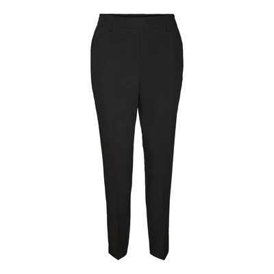 Afbeelding van Bestseller A/S Dames VMZELDAMAYA MR Tapered Pant, Zwart, 40/34, Schwarz, 40W x 34L