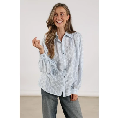 Afbeelding van Nukus Fenne Blouse S / Lichtblauw