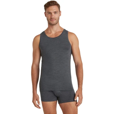 Afbeelding van Falke Singlet Hemd, Heren, Maat: Small, Dark grey heather