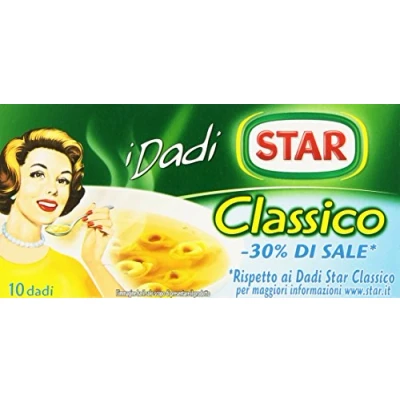 Afbeelding van 6x Star Classico Dado Brodo Soepkubus Bruhe klassiek 30% zout 10 pz