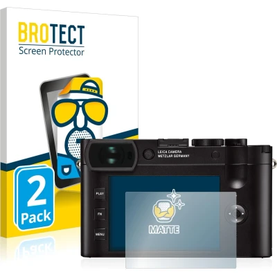 Afbeelding van BROTECT (2 Stuks) Antireflecterende Beschermfolie voor Leica Q2 Anti Glare Screen Protector, Mat, Ontspiegelend