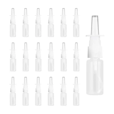 Afbeelding van Makoto Nobu 20 stuks neusspuitfles, 10 ml navulbare lege nevelverstuiver, draagbare fijne nevel plastic fles voor neusreiniging en neusverzorging, ideaal thuis op reis