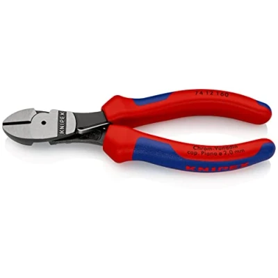 Afbeelding van Knipex Kracht zijsnijtang zwart geatramenteerd, met meer componentengrepen 160 mm (zelfbedieningskaart/blister) 74 12 SB