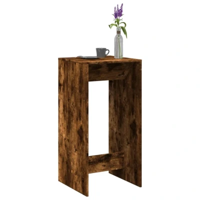 Afbeelding van vidaXL Bartafel 51x50x103,5 cm bewerkt hout gerookt eikenkleur