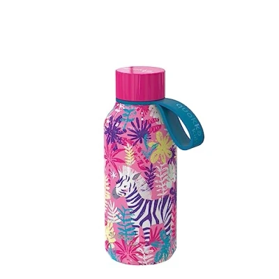 Afbeelding van Quokka Kids Solid Zebra&#039;s 330 ml Waterflessen van roestvrij staal, BPA vrij, dubbelwandige thermosfles, houdt kou en warmte vast voor kinderen volwassenen
