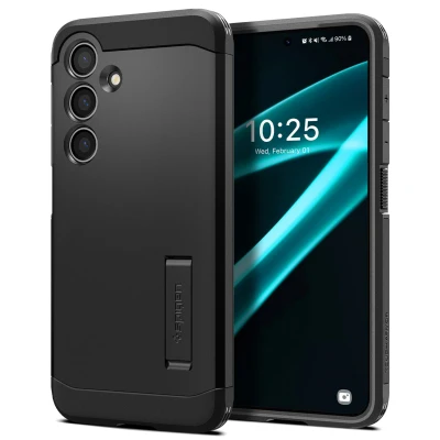 Afbeelding van Samsung Galaxy S24 Plus Hoesje Kunststof Spigen Hardcase/Backcover Zwart Telefoonhoesje Shockproof/Valbescherming