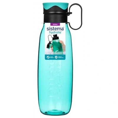 Afbeelding van Sistema 665 Fles Tritan Traverse 650 ml Munt, Blauw, Paars