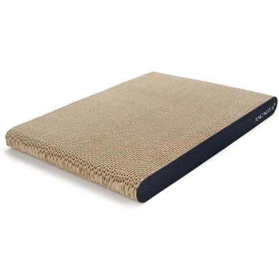 Afbeelding van AMZNOVA kattenkrabber, krabpad, duurzaam recyclebaar karton met Catnip, kleuren serie, 5 &amp; 2 maten, Wide, Textured Black(Upgraded)