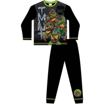Afbeelding van Teenage Mutant Ninja Turtles pyjama zwart TMNT pyama maat 134/140