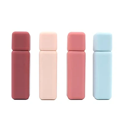Afbeelding van Namvo 4 stuks lege buisjes voor lipgloss houder, lippenbalsem van kunststof, doe het zelf met dop make up, reizen, cosmetica, dagelijks gebruik
