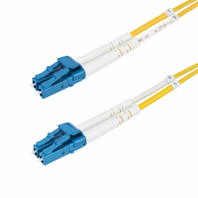 Afbeelding van StarTech.com 1m LC naar (UPC) OS2 Single Mode Duplex Glasvezel Kabel, 9/125µm, Laser Optimized, 1