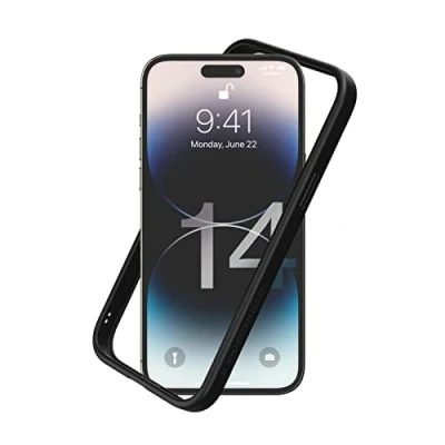Afbeelding van RhinoShield Bumperhoesje compatibel met [iPhone 14 Pro Max] CrashGuard NX Schokabsorberende beschermhoes slank ontwerp, valbescherming van 3,5 m/11 ft zwart