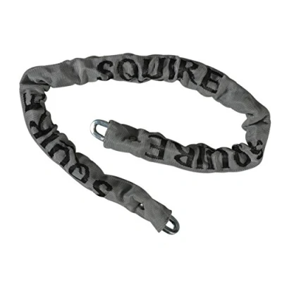 Afbeelding van Henry Squire CP Geharde stalen veiligheidsketting met grijze mouw, 900 mm ketting (lengte) x 6,5 Link (diameter)