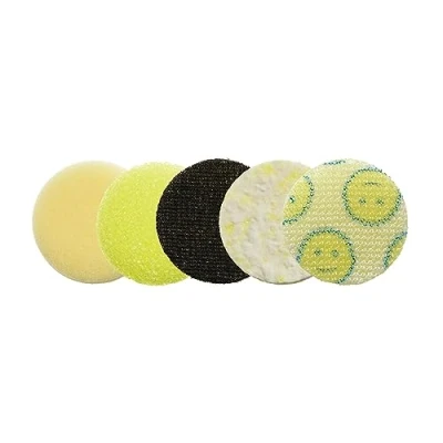 Afbeelding van Dremel Versa 5 Pack Scrub Daddy Reinigingssponspads, variatiepakket voor reiniging van meerdere oppervlakken, gebruik in keuken, huishouden en badkamer compatibel met Power Scrubber Tool,