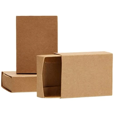 Afbeelding van docrafts Papermania Bare Basics Luciferdozen, middelgroot, karton, bruin, 2 x 13,47 20,98 cm