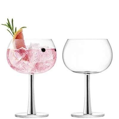 Afbeelding van Gin Tonic Glas L.S.A. Zilver 420 ml (2 Delig)