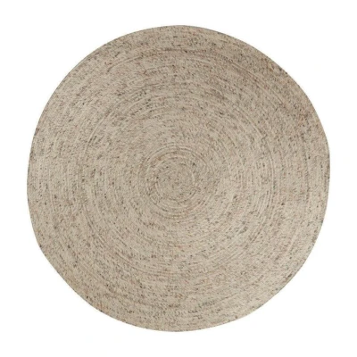 Afbeelding van Interieur05 Rond wollen vloerkleed Gapo beige/wit gemeleerd 220 Ã ̃