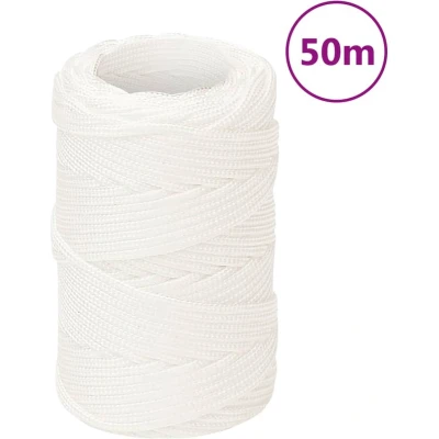 Afbeelding van vidaXL Boottouw 2 mm 50 m polypropyleen volwit