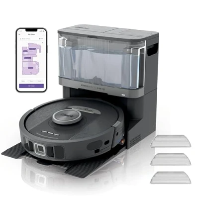 Afbeelding van Shark PowerDetect NeverTouch Pro 2 in 1 Robotstofzuiger en Mop Automatisch Leeg Systeem 30 Dagen Onderhouds Vrij RV2800YEEU