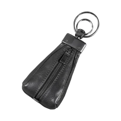 Afbeelding van STILORD &#039;Enno&#039; Lederen Sleuteletui Vintage Kleine Portemonnee voor Heren met Sleutelhanger Mini Key Wallet Sleuteltas Muntzak Echt Leer, Kleur:zwart
