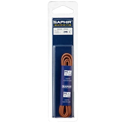 Afbeelding van Saphir Schoenveters lichtbruin gewaxt