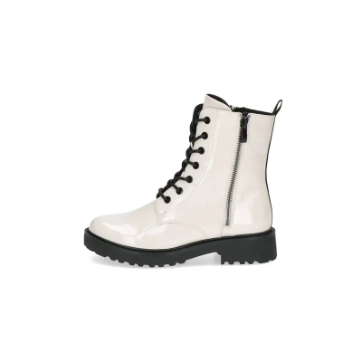 Afbeelding van Caprice Enkellaarsjes met plateauzool, Dames, Maat: 38, White Schoenen