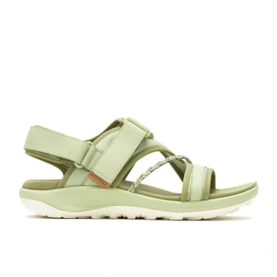 Afbeelding van Merrell Terran 4 Backstrap Outdoorsandalen, Dames, Maat: 37, Mosstone Leer en textiel