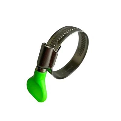 Afbeelding van W4 roestvrij staal duim schroef/vleugel slang pijp clip Jubilee klem 40 60mm (12MM BW) x10