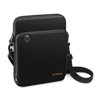Afbeelding van FINPAC schoudertas handtas voor iPad Pro 11&quot; 2018 2021, 10,9&quot; Air 4, 10,2&quot;, Air/Pro 10,5&quot;, Samsung Tab A7 10,4&quot;, Lenovo P11, Surface Go, draagtas, (Zwart)