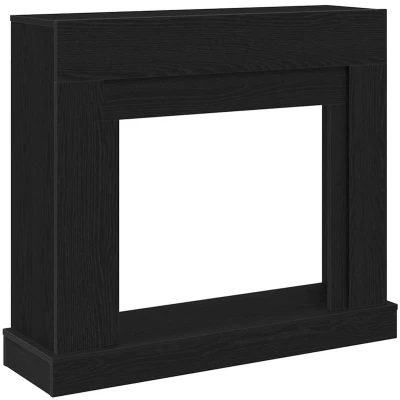 Afbeelding van vidaXL Haardombouw 100x30x87,5 cm spaanplaat zwart eikenkleurig