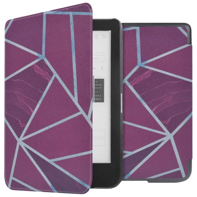 Afbeelding van Kobo Clara HD Hoes: iMoshion Design Sleepcover Bookcase zonder stand Bordeaux Graphic Kunstleder E Reader Hoezen