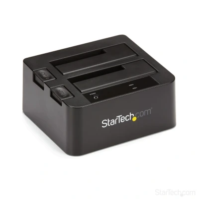 Afbeelding van StarTech.com USB 3.1 (10bps) dubbel harddisk docking station voor 2,5 en/of 3,5 SATA SSD/HDD
