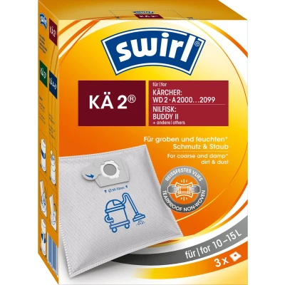 Afbeelding van Swirl KÄ2 stofzuigerzakken geschikt voor Karcher en Nilfisk 3 stuks series WD2 MV2 Buddy II