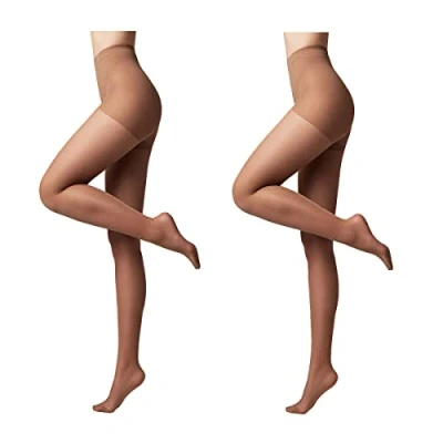 Afbeelding van Conte elegant 2 pack modellerende panty&#039;s voor dames stimuleert de bloedsomloop, vormende panty&#039;s, dunne damespanty&#039;s ACTIVE 40 kleur bruin maat 16 Mokka 4
