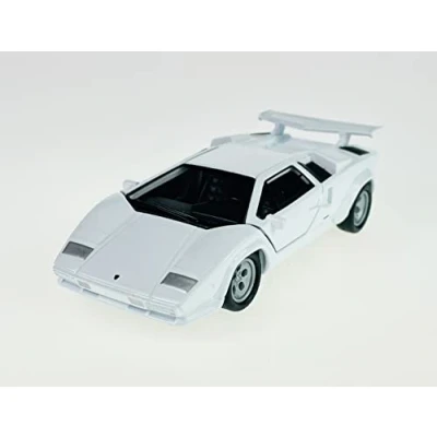 Afbeelding van Welly model auto compatibel met Lamborghini Countach LP 500 S wit ca. 1/34 1/39 metaal de cast nieuw in doos